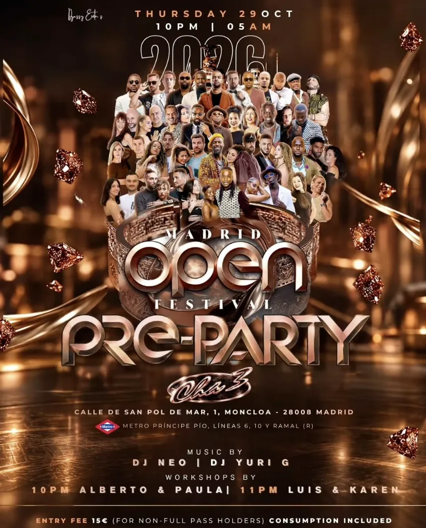 Cartel de Pre-Party Madrid Open Festival